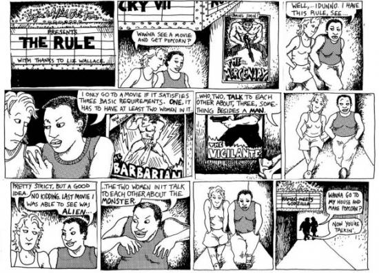 Bechdel test comic png