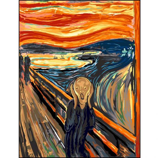 Le cri d apres edward munch canevas 981167
